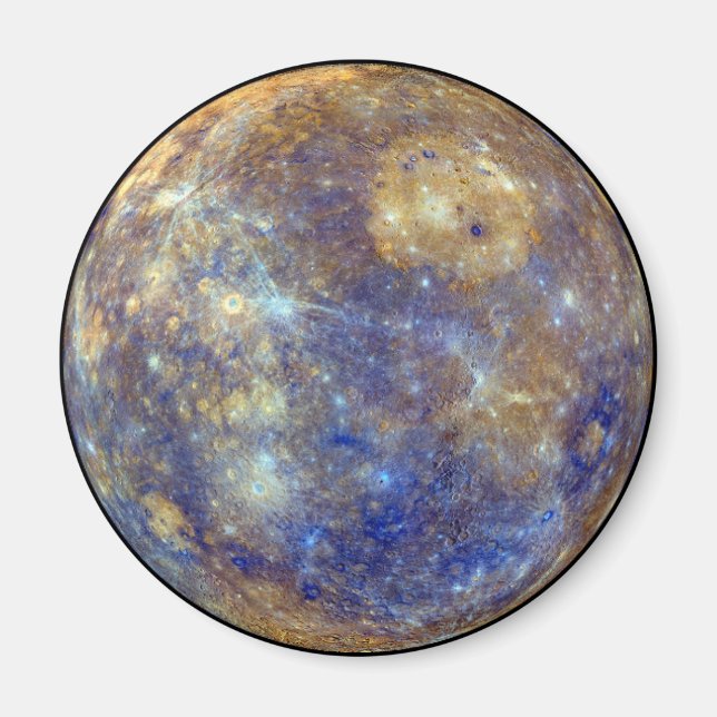 Farbige Sicht auf Quecksilber Magnet (Vorne)