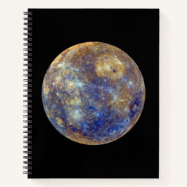 Farbige Sicht auf Quecksilber Notizbuch