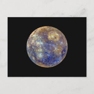 Farbige Sicht auf Quecksilber Postkarte