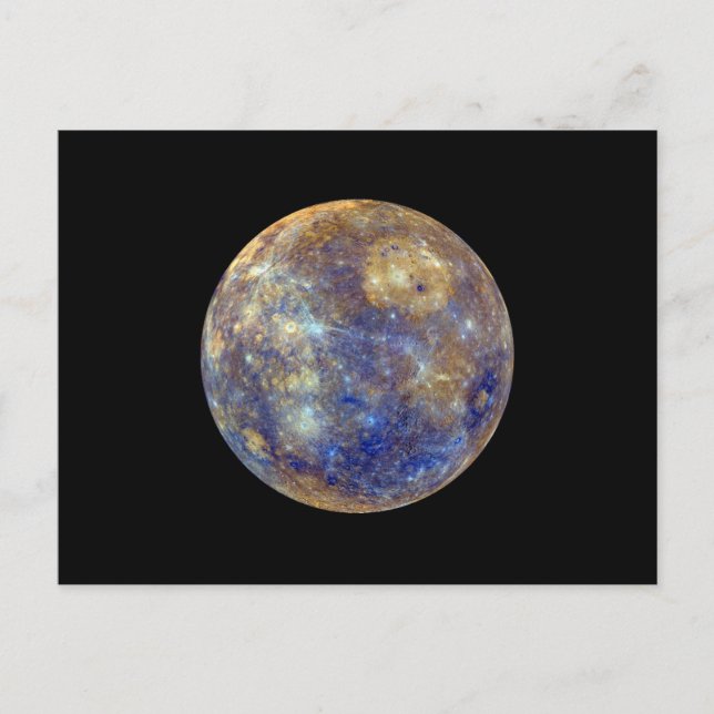 Farbige Sicht auf Quecksilber Postkarte (Vorderseite)