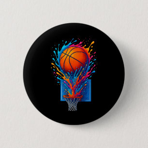 Farbige Sketll-Splash-Art-T-Shirts für Fans Button