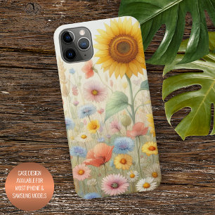 Farbige Sommerwildblumen Florale Wasserfarben-Kuns iPhone 16 Pro Max Hülle