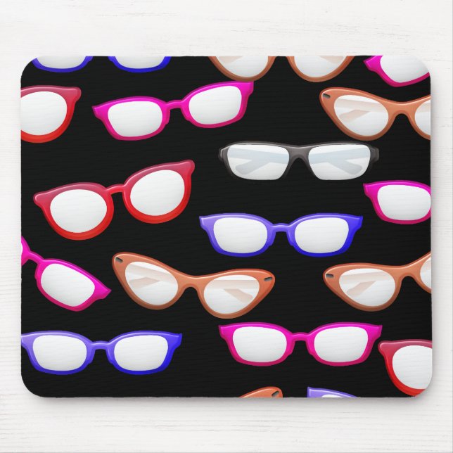 Farbige Sonnenbrille anpassen Mousepad (Vorne)
