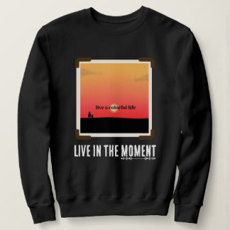 Farbige Sonnenuntergänge mit modernem Text Sweatshirt