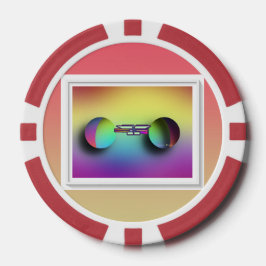 Farbige Spektakel Pokerchips