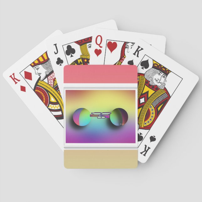 Farbige Spektakel Spielkarten (Rückseite)
