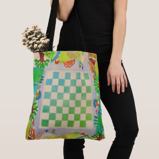 Farbige spielbare Wasserfarben-Spielbrett-Tasche