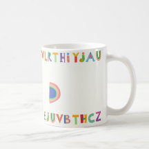 Farbige Spielerei Alphabet-Design mit Regenbogen