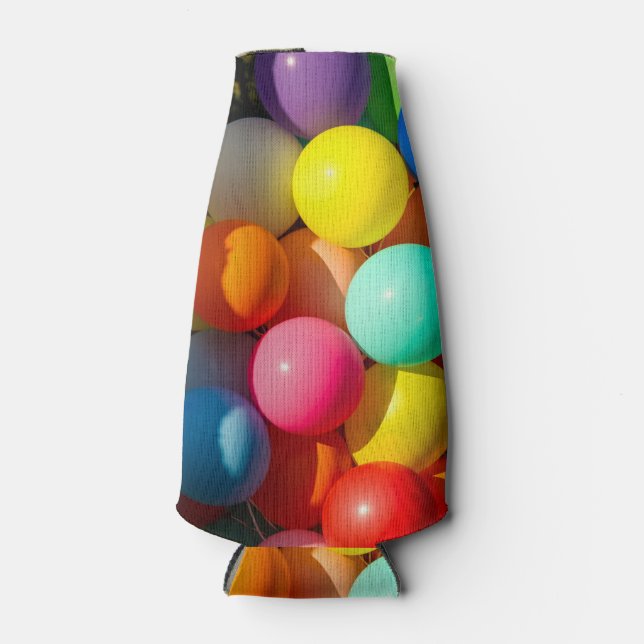 Farbige Spielzeugballoons Flaschenkühler (Vorderseite)