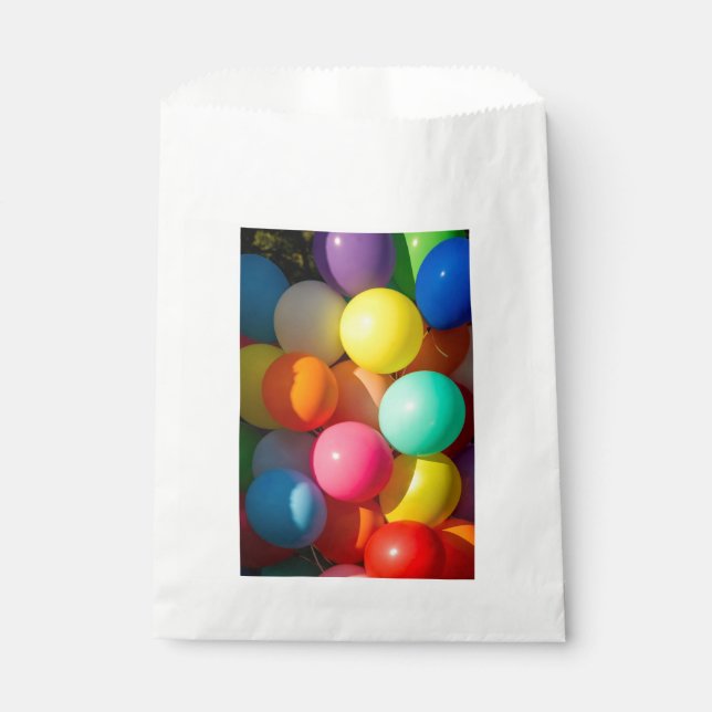 Farbige Spielzeugballoons Geschenktütchen (Vorderseite)