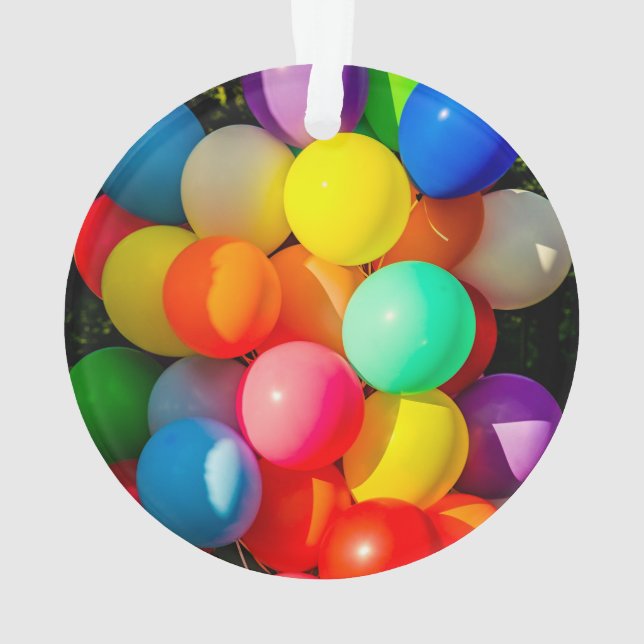 Farbige Spielzeugballoons Ornament (Rückseite)