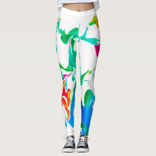 Farbige Spinnennetze Leggings