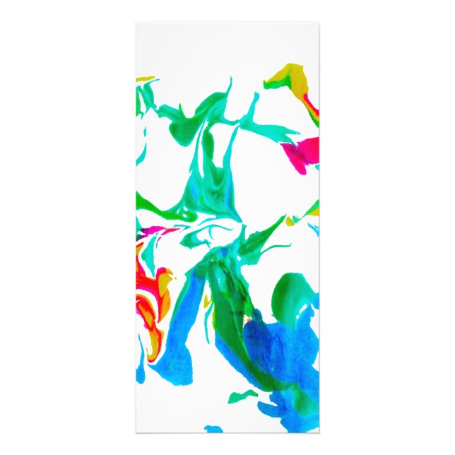 Farbige Spinnennetze Werbekarte (Vorne)