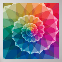 Farbige Spiral-Muster-Plakat