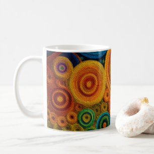 Farbige Spirale Abstrakte Muster Geometrische Wirb Kaffeetasse