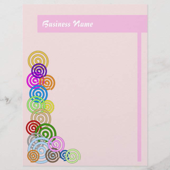 Farbige Spiralen (Vorderseite)