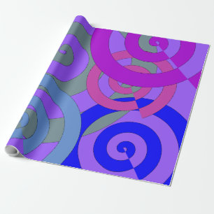 Farbige Spiralen, Wirble Muster Geschenkpapier