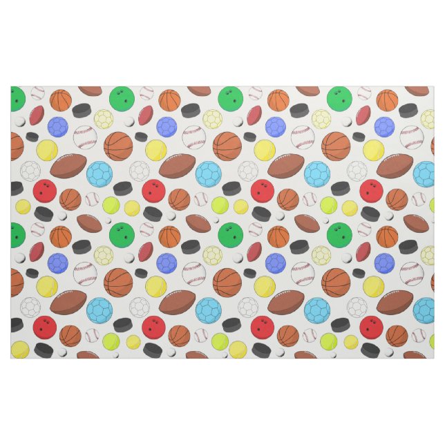 Farbige Sporthallen Random-Muster Stoff (Fat Quarter (45,7 x 55,9 cm))