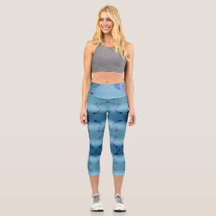 Farbige Spots Capri Leggings