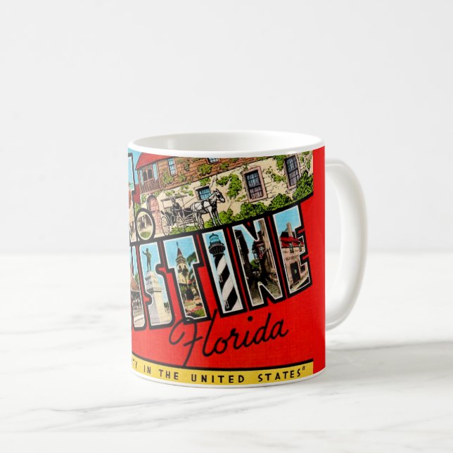 Farbige St Augustine Florida  Kaffeetasse (VorderseiteRechts)