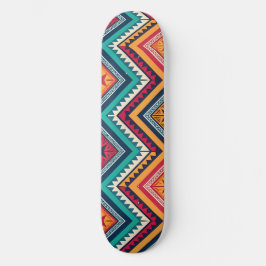 Farbige Stammesmuster Skateboard