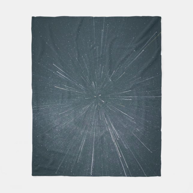 Farbige Sterne Fleecedecke (Vorderseite)