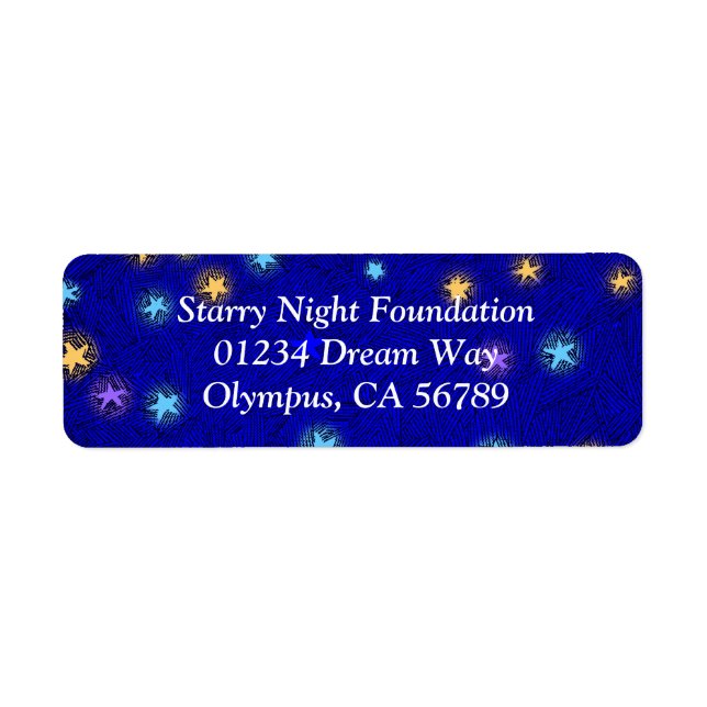 Farbige Sterne zum Ettieren der benutzerdefinierte (Vorne)