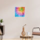 Farbige Sternexplosion Gefärbte Krawatte Poster (Living Room 3)
