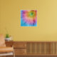 Farbige Sternexplosion Gefärbte Krawatte Poster (Living Room 2)
