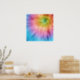 Farbige Sternexplosion Gefärbte Krawatte Poster (Kitchen)