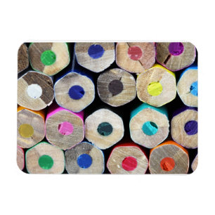 Farbige Stifte beenden Premium Magnet