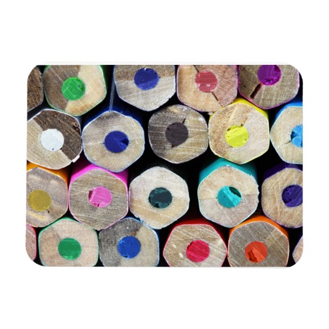 Farbige Stifte beenden Premium Magnet (Horizontal)