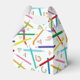Farbige Stifte Muster Geschenkschachtel