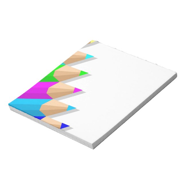 Farbige Stifte Notepad Notizblock (Rotiert)