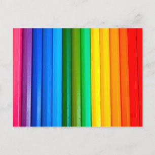 Farbige Stifte Postkarte