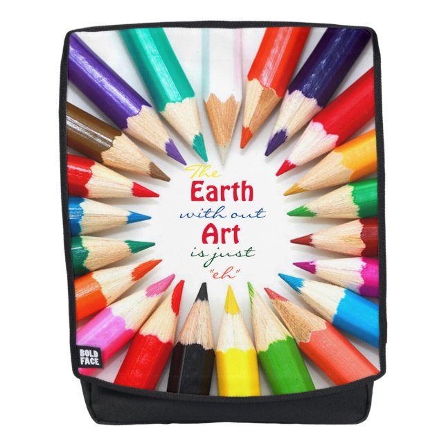 Farbige Stifte Rucksack (Vorderseite)
