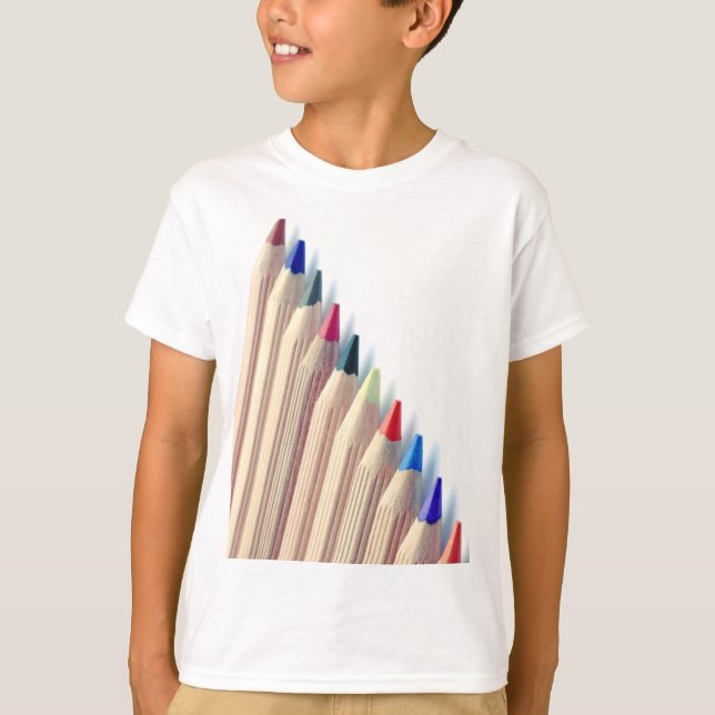 Farbige Stifte T-Shirt (Vorderseite)