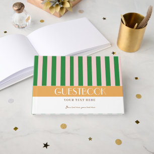 Farbige stilvolle helle Farbe minimalistischer Str Gästebuch