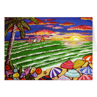 Farbige Strandsonne
