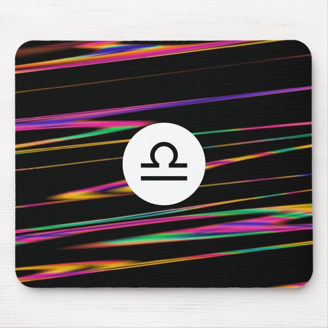 Farbige Stränge - Libra Mousepad (Vorne)