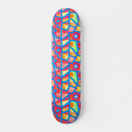 FARBIGE STRASSE POP KUNST COOLE SKATEBOARD