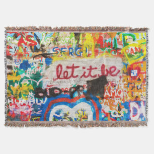 Farbige Streetart-Graffiti-Liebesheim-Herz Decke