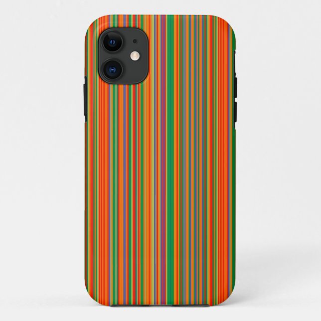 Farbige Streifen 01 iPhone Case (Rückseite)