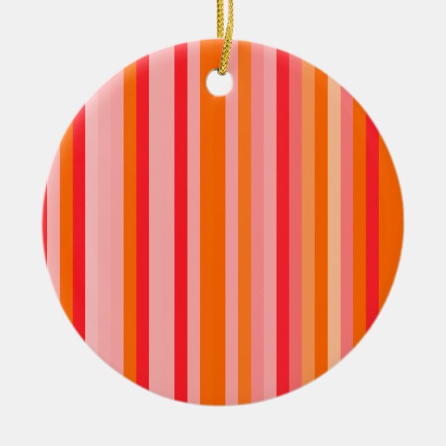 Farbige Streifen 02 Keramikornament (Vorne)