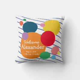 Farbige Streifen Babystasten Kissen