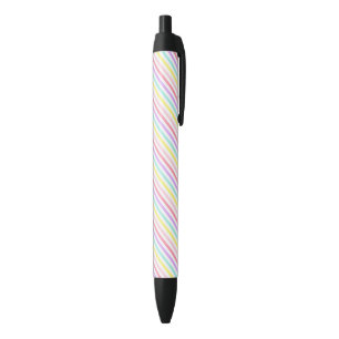 Farbige Streifen Einhorn-Rainbow-Pastellfarben Kugelschreiber