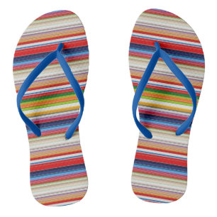 Farbige Streifen Flip Flops