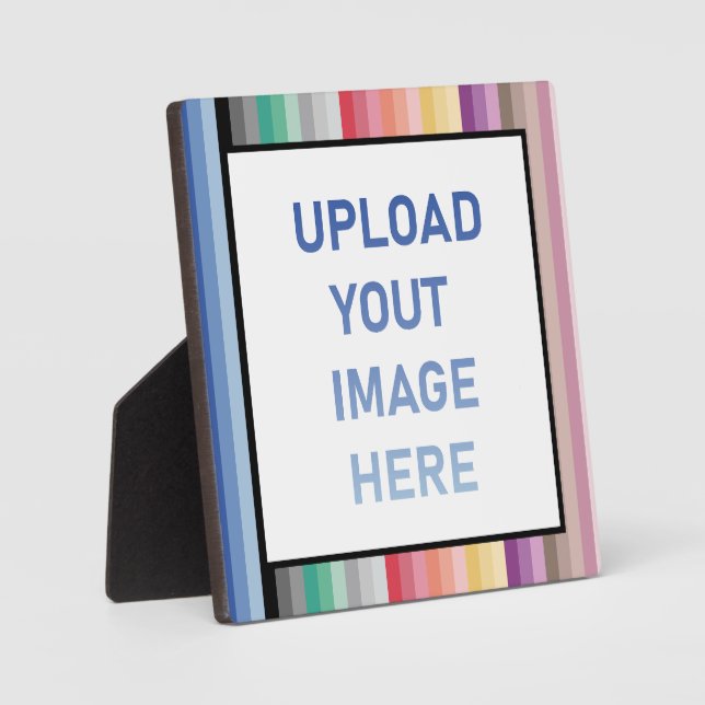 Farbige Streifen Fotoplatte (Vorderseite)