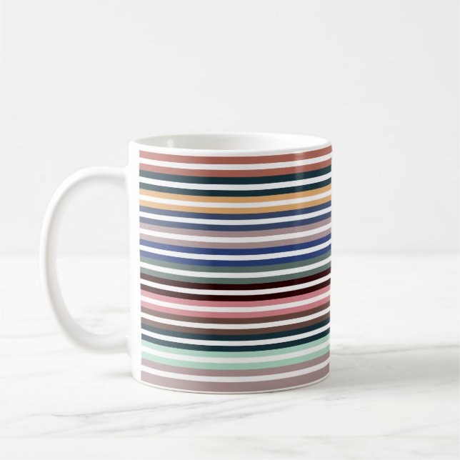 Farbige Streifen Kaffeetasse (Links)