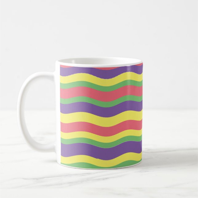 Farbige Streifen Kaffeetasse (Links)